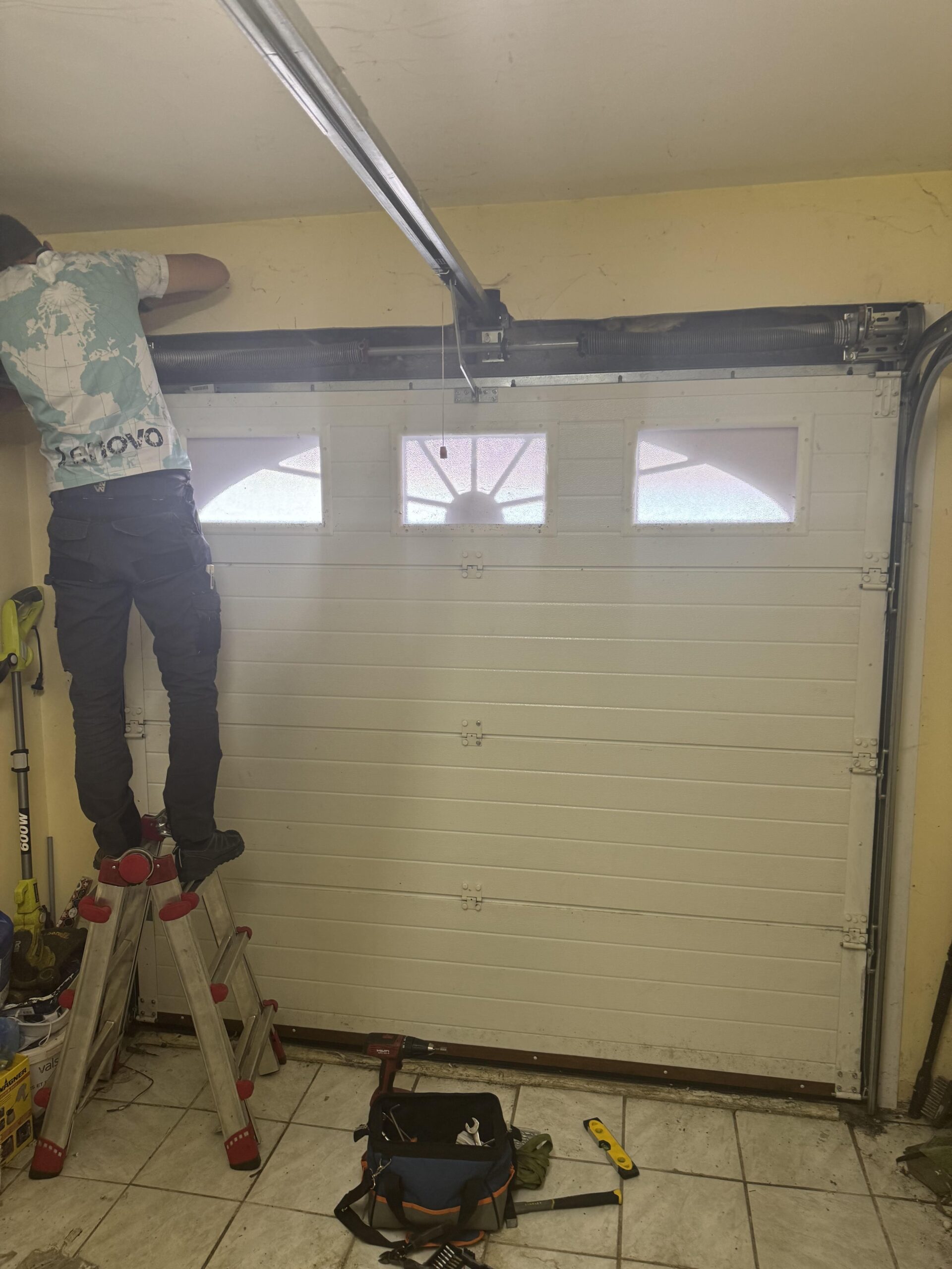 Réparation et entretien d’une porte sectionnelle